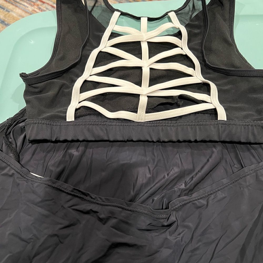 Balera sports bra open draped back dance top convention wear